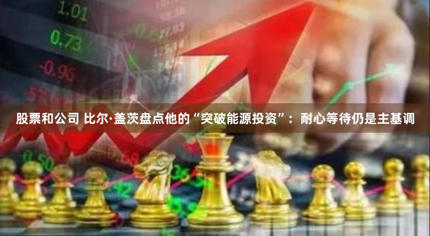 股票和公司 比尔·盖茨盘点他的“突破能源投资”：耐心等待仍是主基调